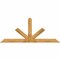 Ekena Millwork Saratoga Rough Sawn Timber Gable Bracket, Western Red Cedar, 96"W x 40"H x 2"D x 6"F, 10/12 Pitch GBW096X40X0206SAR00RWR - alternate 1